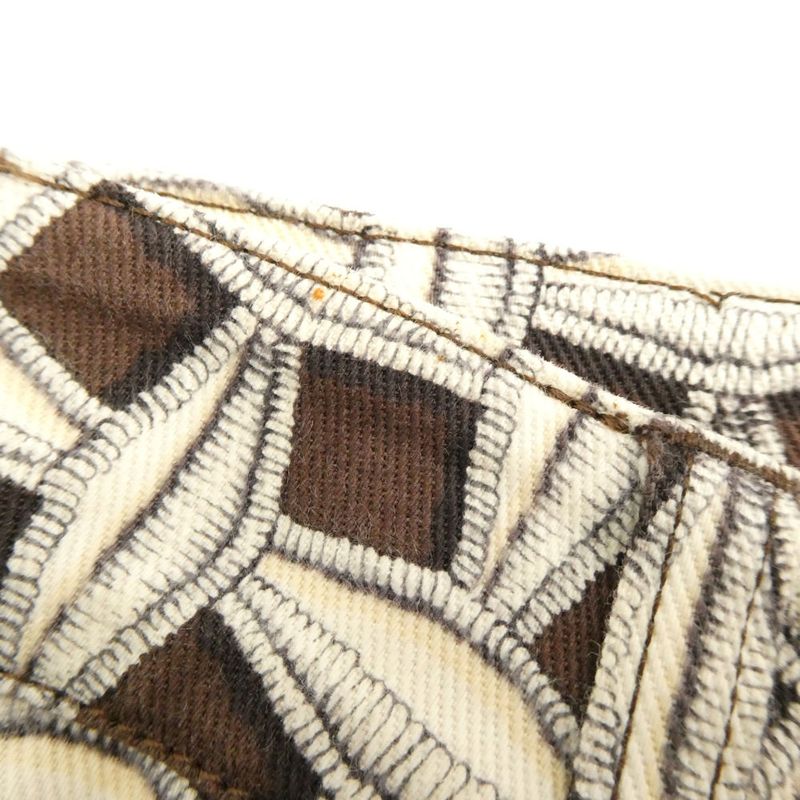 Louis Vuitton Pants 38 S Cotton and All Over Pattern Straight 3/4 Length