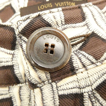Louis Vuitton Pants 38 S Cotton and All Over Pattern Straight 3/4 Length