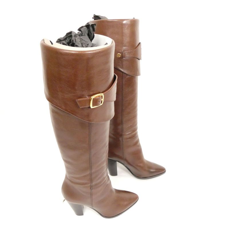 Celine Riding Boot with Triomphe Long Boots 37 Mug
