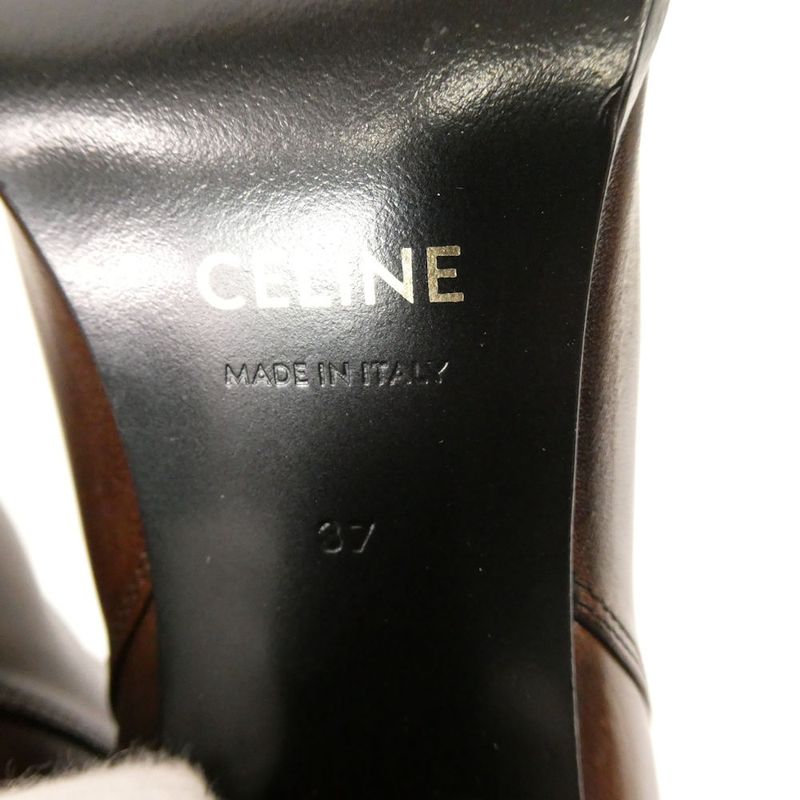 Celine Riding Boot with Triomphe Long Boots 37 Mug
