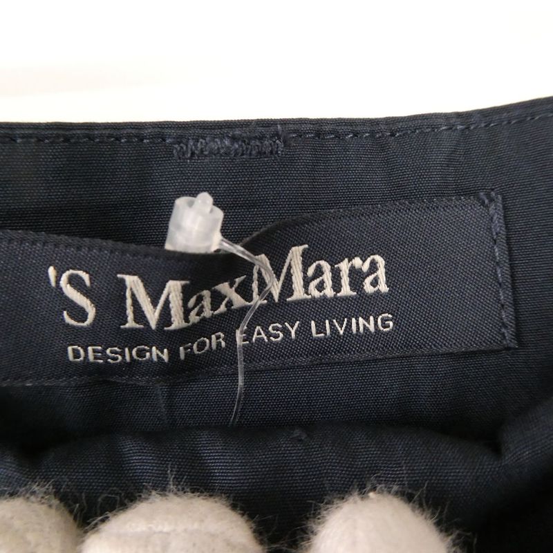 Max Mara Smaxmara Pants 38 S Cotton Wide High Waist