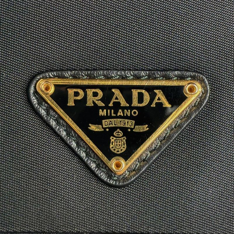 Prada Tessuto Triangle Wallet with Pass Case