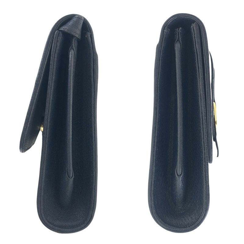 Gucci Vintage Navy Gray Gold GG Supreme Canvas Shoulder Bag