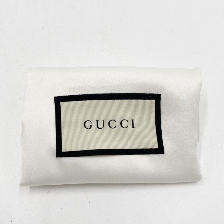 Gucci Clutch GG Marmont Ivory Red Navy Leather Belt Motif Gold