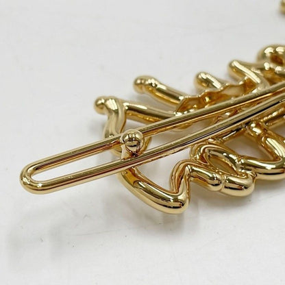 Louis Vuitton Barrette LV Script Gold Metal Hair Accessory