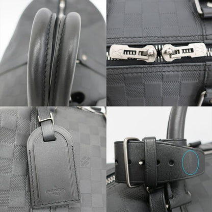 Louis Vuitton Keepall Bandouliere 45 Boston Bag Damier Infini Black