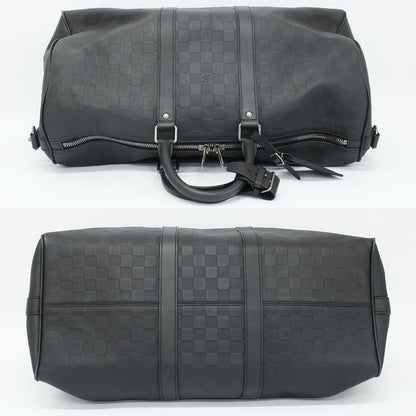 Louis Vuitton Keepall Bandouliere 45 Boston Bag Damier Infini Black