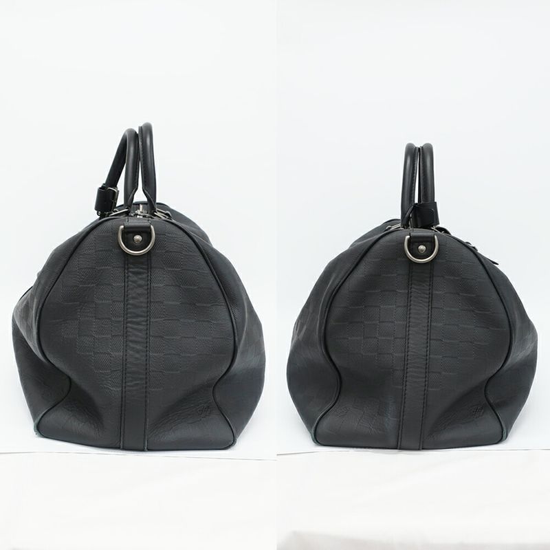 Louis Vuitton Keepall Bandouliere 45 Boston Bag Damier Infini Black