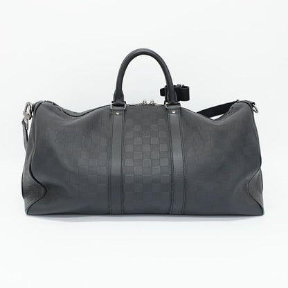 Louis Vuitton Keepall Bandouliere 45 Boston Bag Damier Infini Black