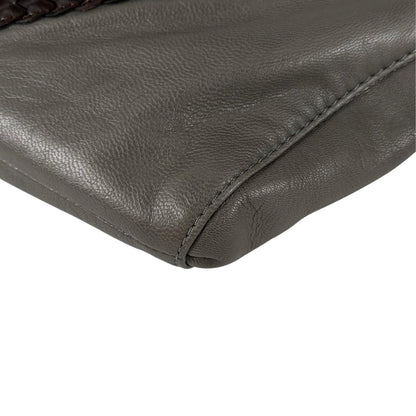 Loewe Shoulder Bag Leather Gray Braid — view 8