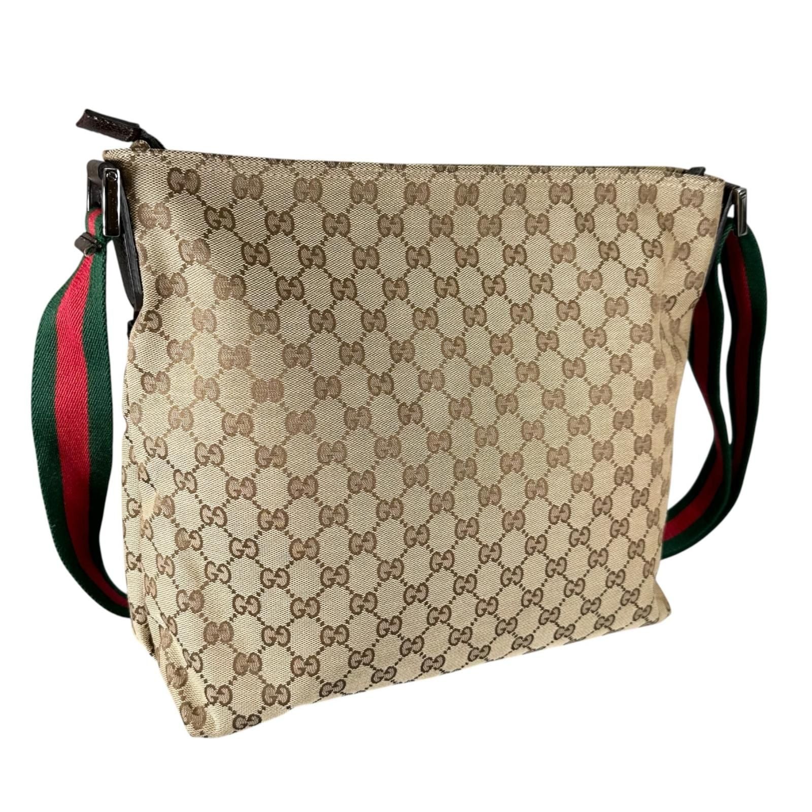 Gucci Sherry Line Tote Bag GG Canvas Beige — view 3