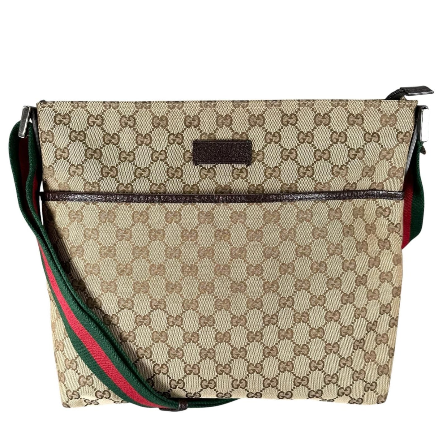 Gucci Sherry Line Tote Bag GG Canvas Beige