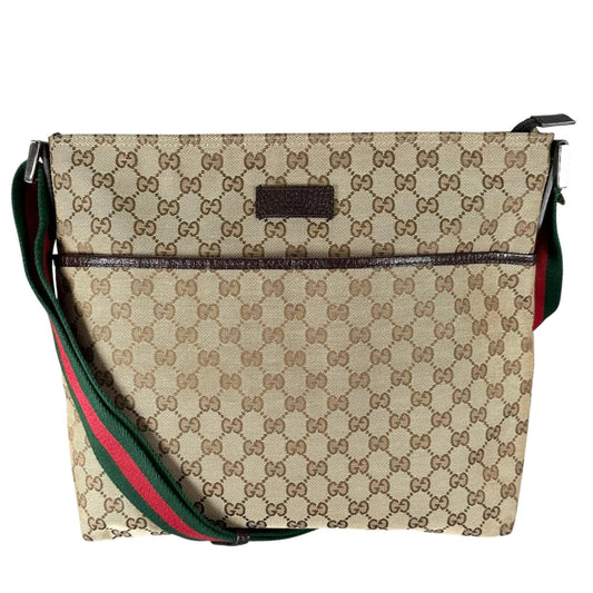 Gucci Sherry Line Tote Bag GG Canvas Beige