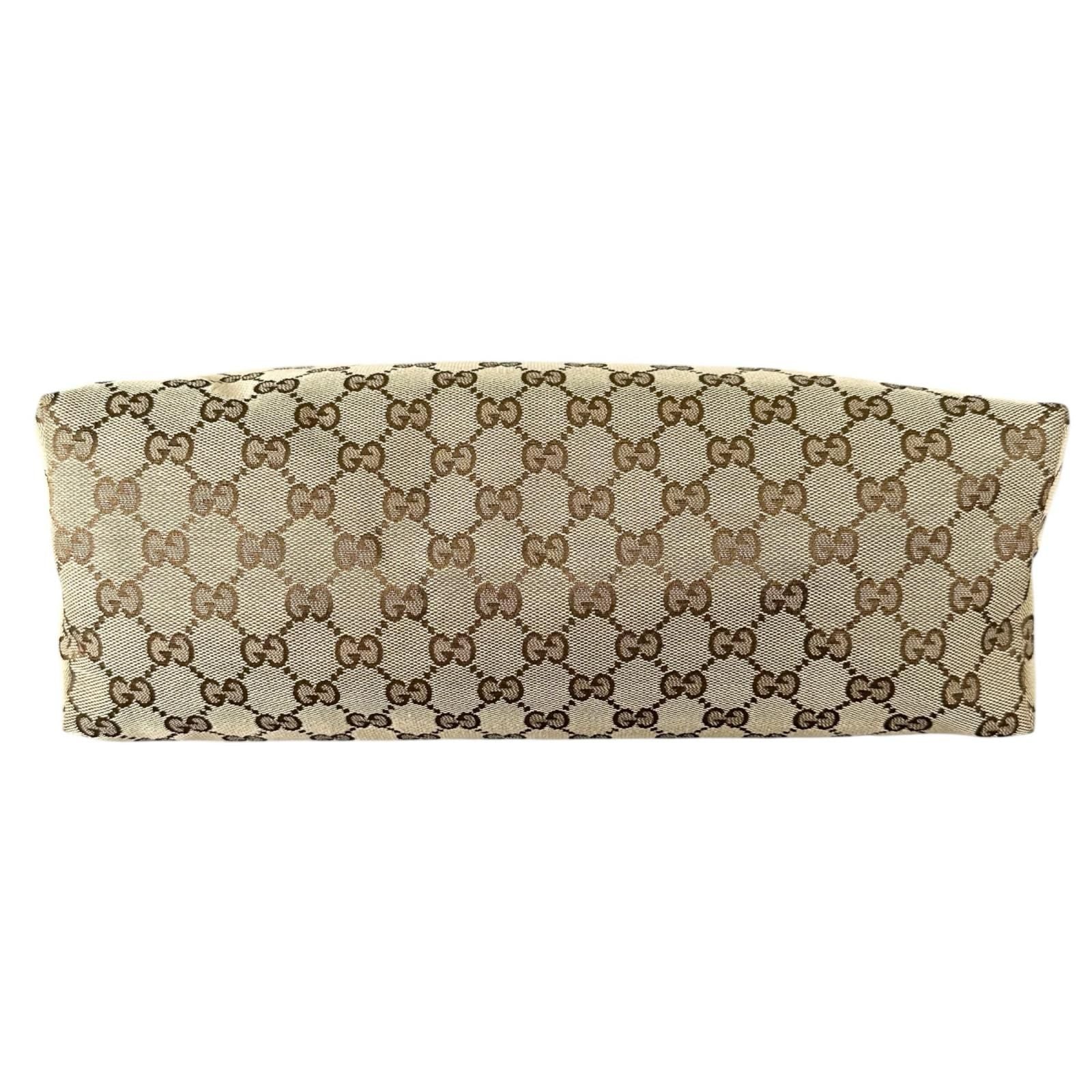 Gucci Sherry Line Tote Bag GG Canvas Beige — view 4