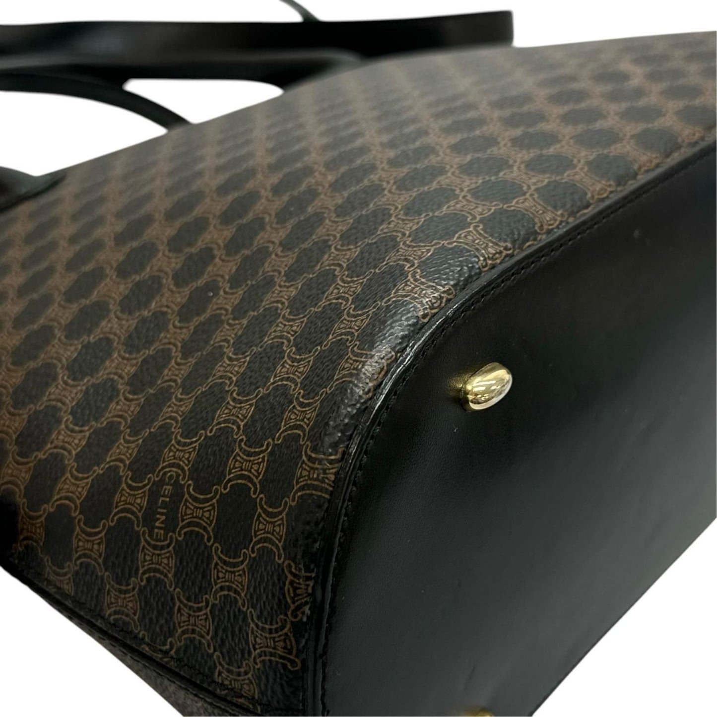 Celine Handbag Leather Brown 2-Way Macadam — view 7
