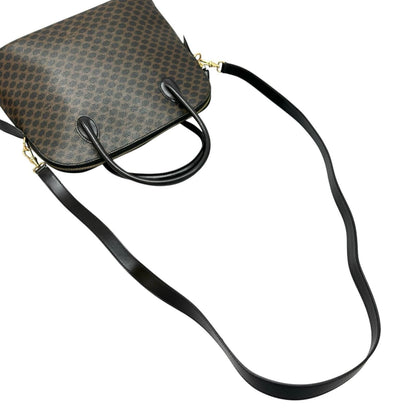 Celine Handbag Leather Brown 2-Way Macadam — view 5