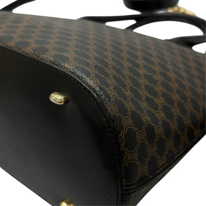 Celine Handbag Leather Brown 2-Way Macadam — view 8