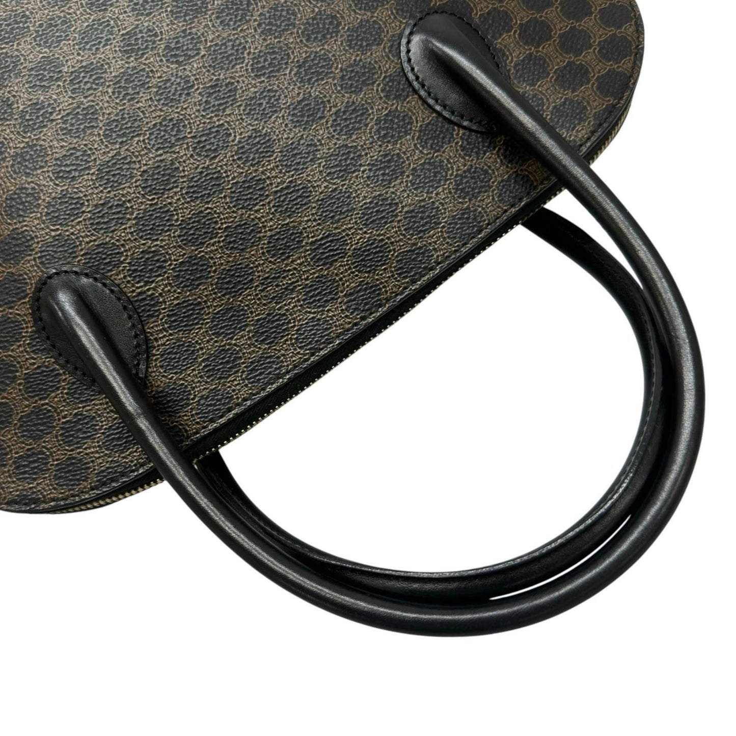 Celine Handbag Leather Brown 2-Way Macadam — view 6