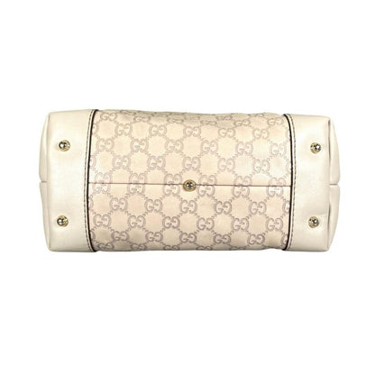 Guccissima 2-Way Tote Horsebit Shoulder Bag Beige