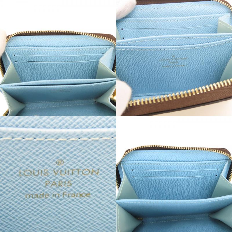 Louis Vuitton Coin Case Zippy Purse Duck Monogram Reverse Brown Sun Yitian