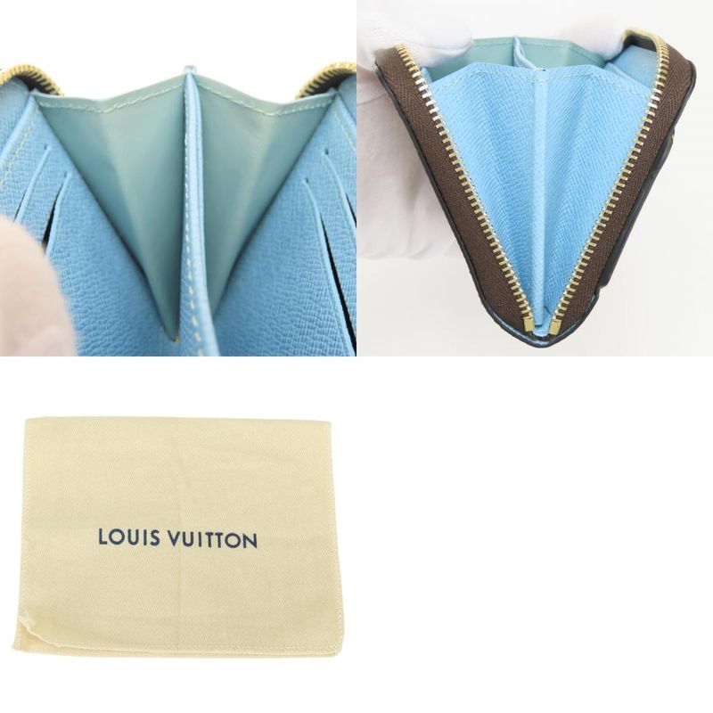 Louis Vuitton Coin Case Zippy Purse Duck Monogram Reverse Brown Sun Yitian