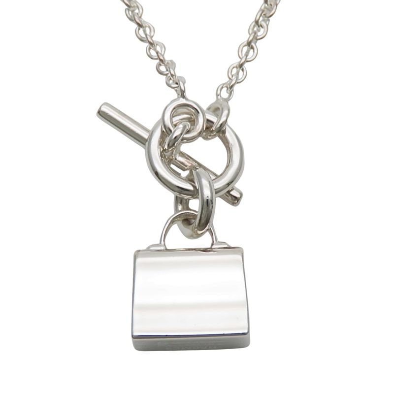 Hermes Necklace Amulet Kelly Silver Fashionable