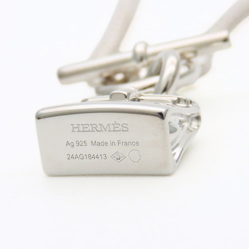 Hermes Necklace Amulet Kelly Silver Fashionable