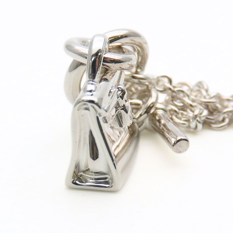 Hermes Necklace Amulet Kelly Silver Fashionable