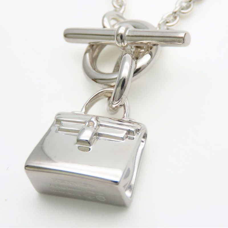 Hermes Necklace Amulet Kelly Silver Fashionable