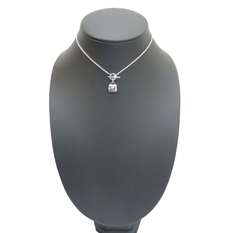 Hermes Necklace Amulet Kelly Silver Fashionable
