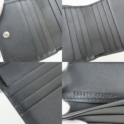 Gucci Bifold Wallet Micro GG Guccissima Leather Black Compact