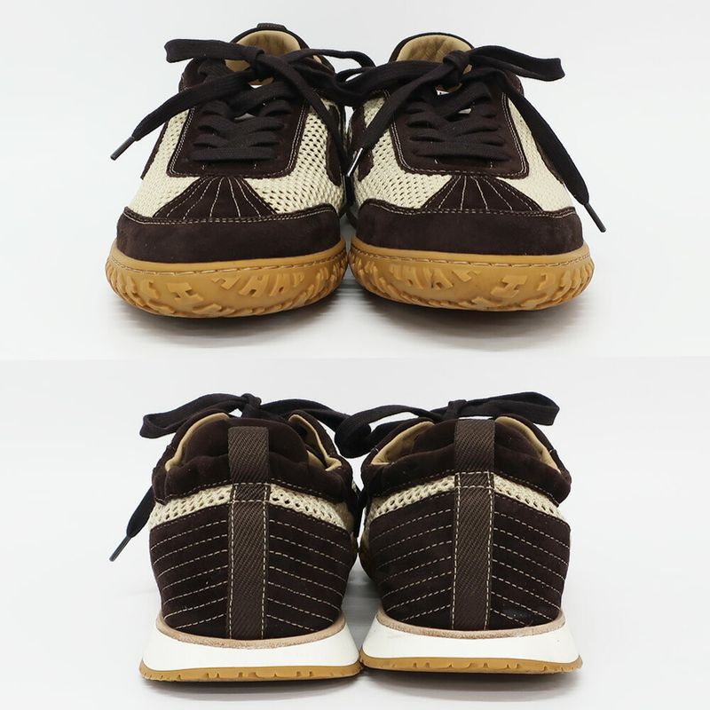 Hermes Sneakers Jet Beige Brown 41.5 26.5 cm Hlogo Shoes