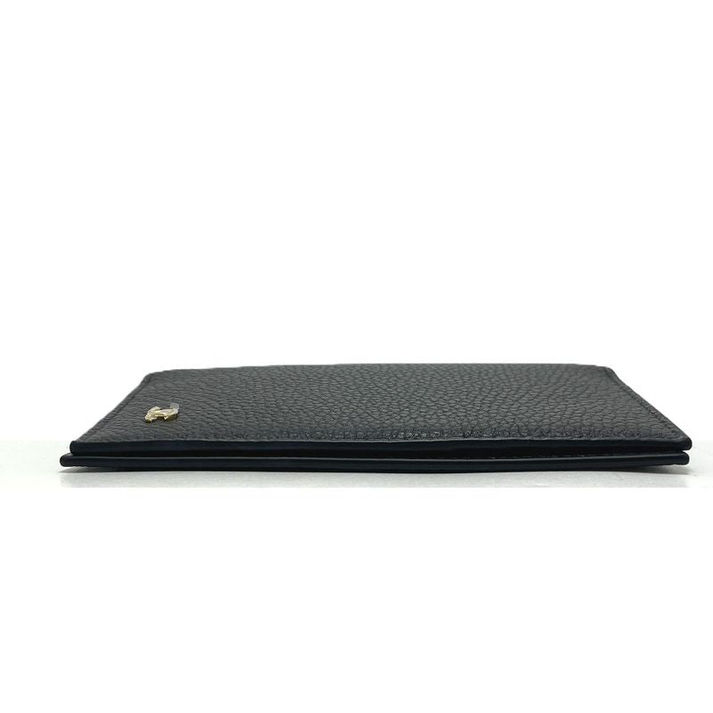 Chanel Passport Case CC Logo Classic Leather Black