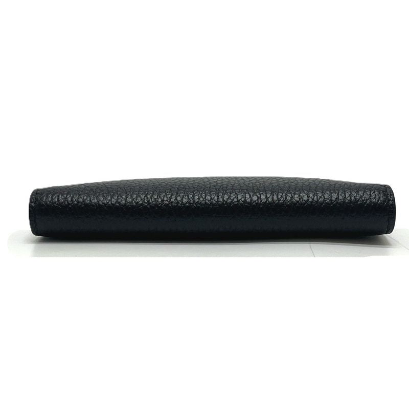 Chanel Passport Case CC Logo Classic Leather Black