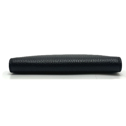 Chanel Passport Case CC Logo Classic Leather Black