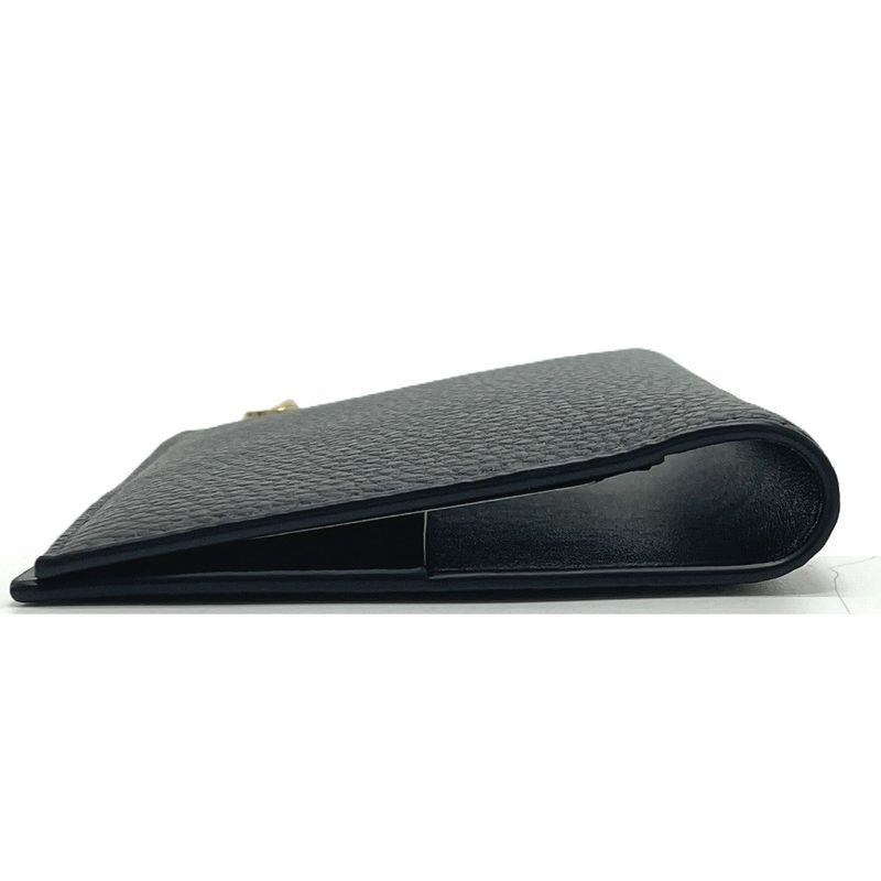 Chanel Passport Case CC Logo Classic Leather Black