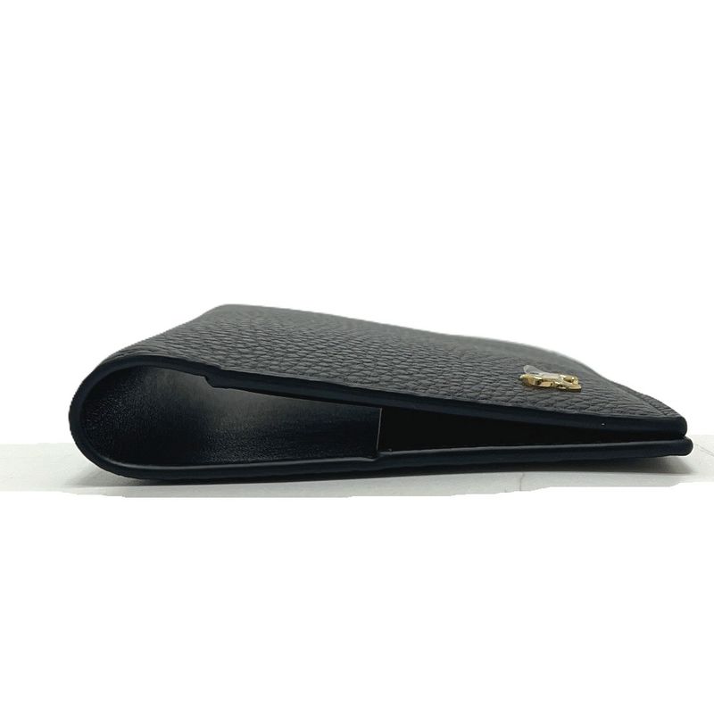 Chanel Passport Case CC Logo Classic Leather Black