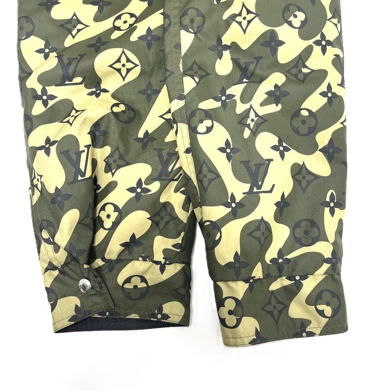 Louis Vuitton Jacket Monogram Camouflage Nylon Khaki