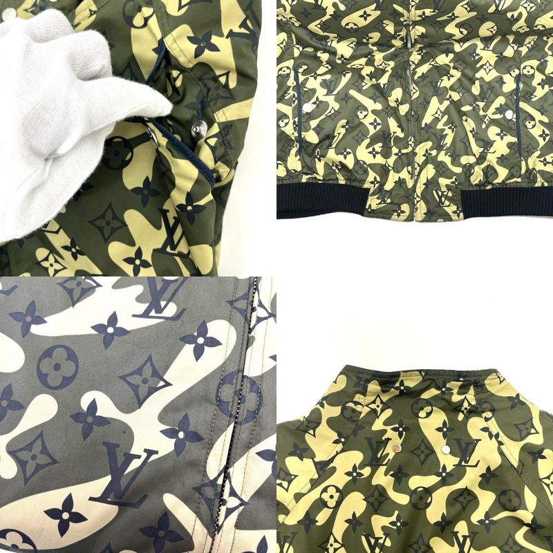 Louis Vuitton Jacket Monogram Camouflage Nylon Khaki