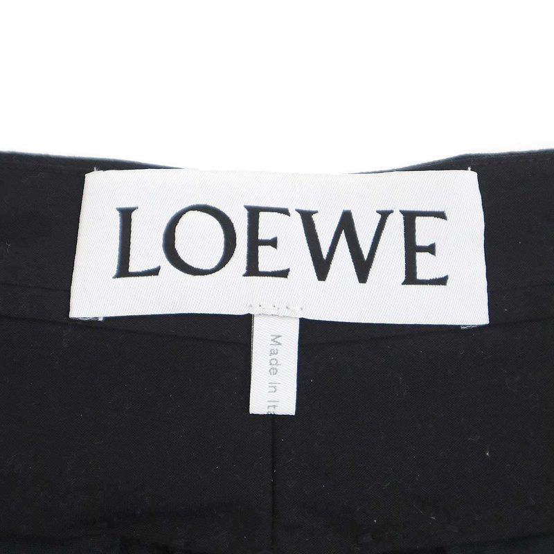 Loewe Slit Wool Trousers Pants Black 38