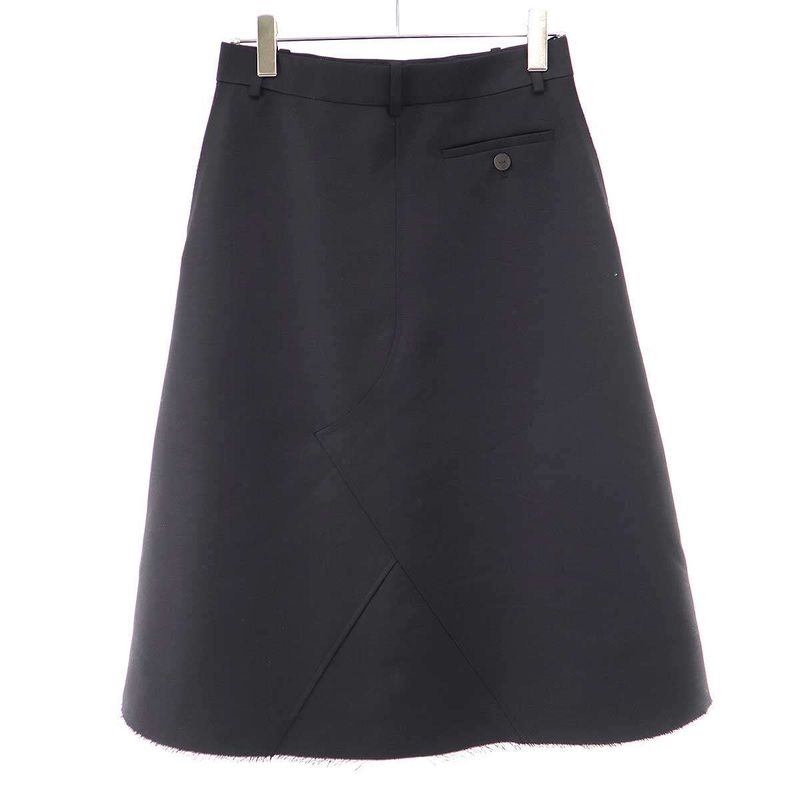 Loewe Wool Silk Skirt Black 38