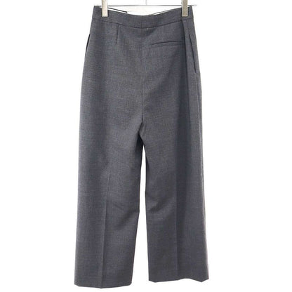 Loewe High Waist Wool Trousers Pants Gray 38