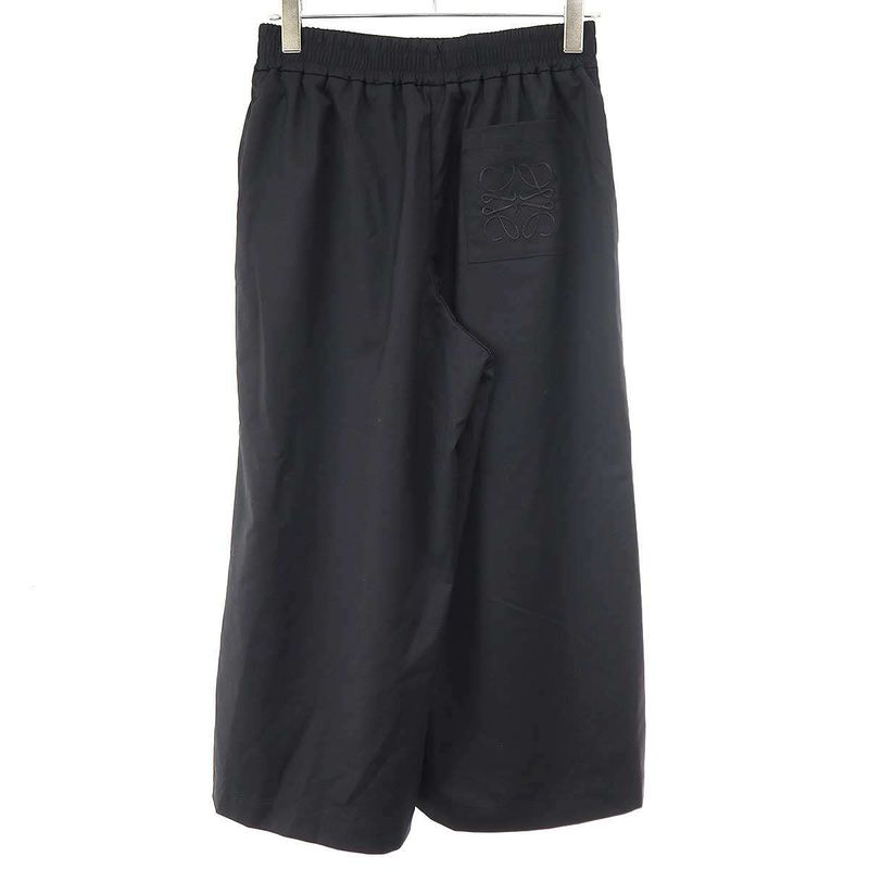 Loewe Anagram Pocket Wool Wide Pants Black
