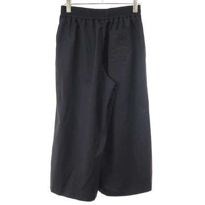Loewe Anagram Pocket Wool Wide Pants Black