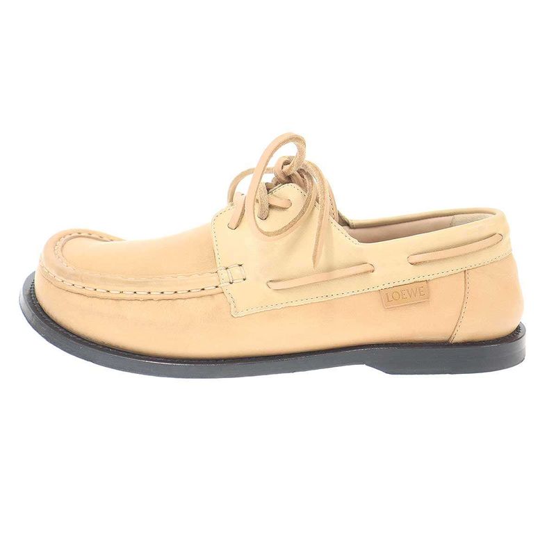 Loewe Campo Boat Shoes Beige 38