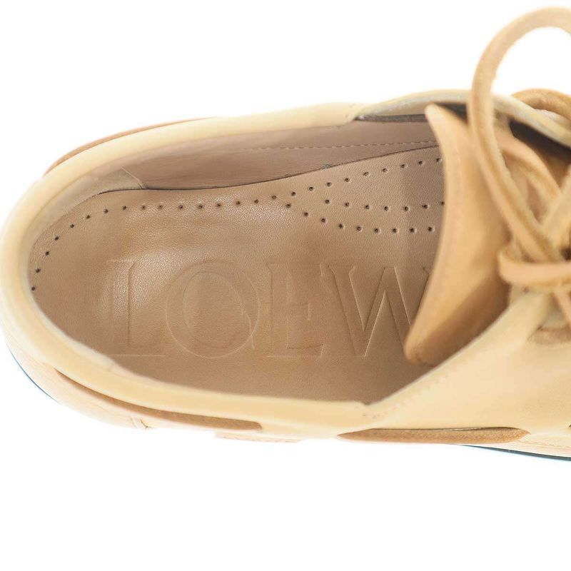 Loewe Campo Boat Shoes Beige 38