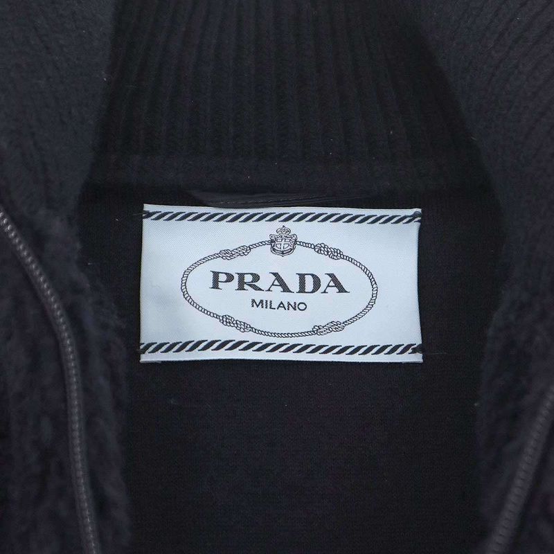 Prada Boa Fleece Jacket Navy XS