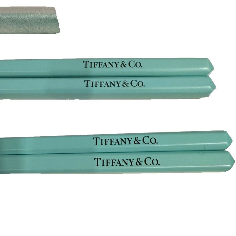 Tiffany & Co Cutlery Set of 2 Chopsticks Turquoise Blue Shoulder Bag
