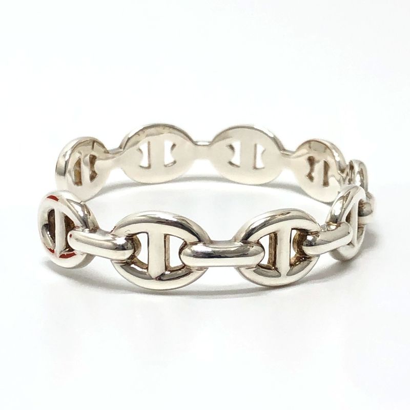 Hermes Bangle Chaine D'ancre Silver Bracelet
