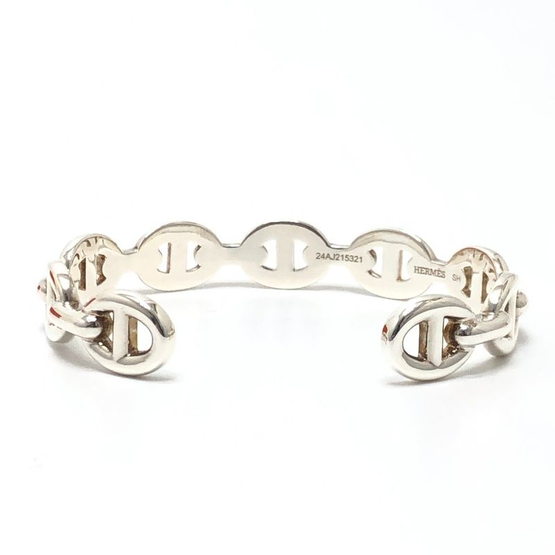Hermes Bangle Chaine D'ancre Silver Bracelet